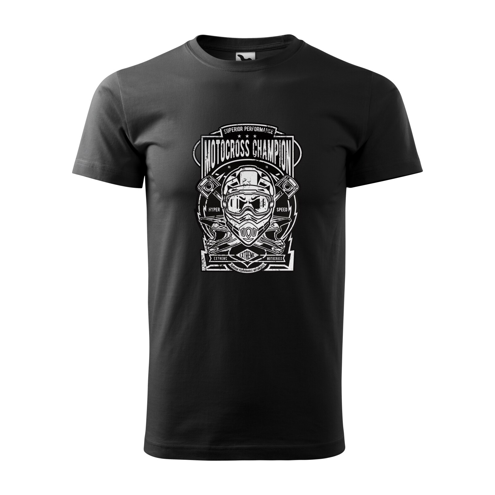 Tricou negru barbati, idee de cadou, pentru motociclisti enduro, Superior Performance Motocross, marime S