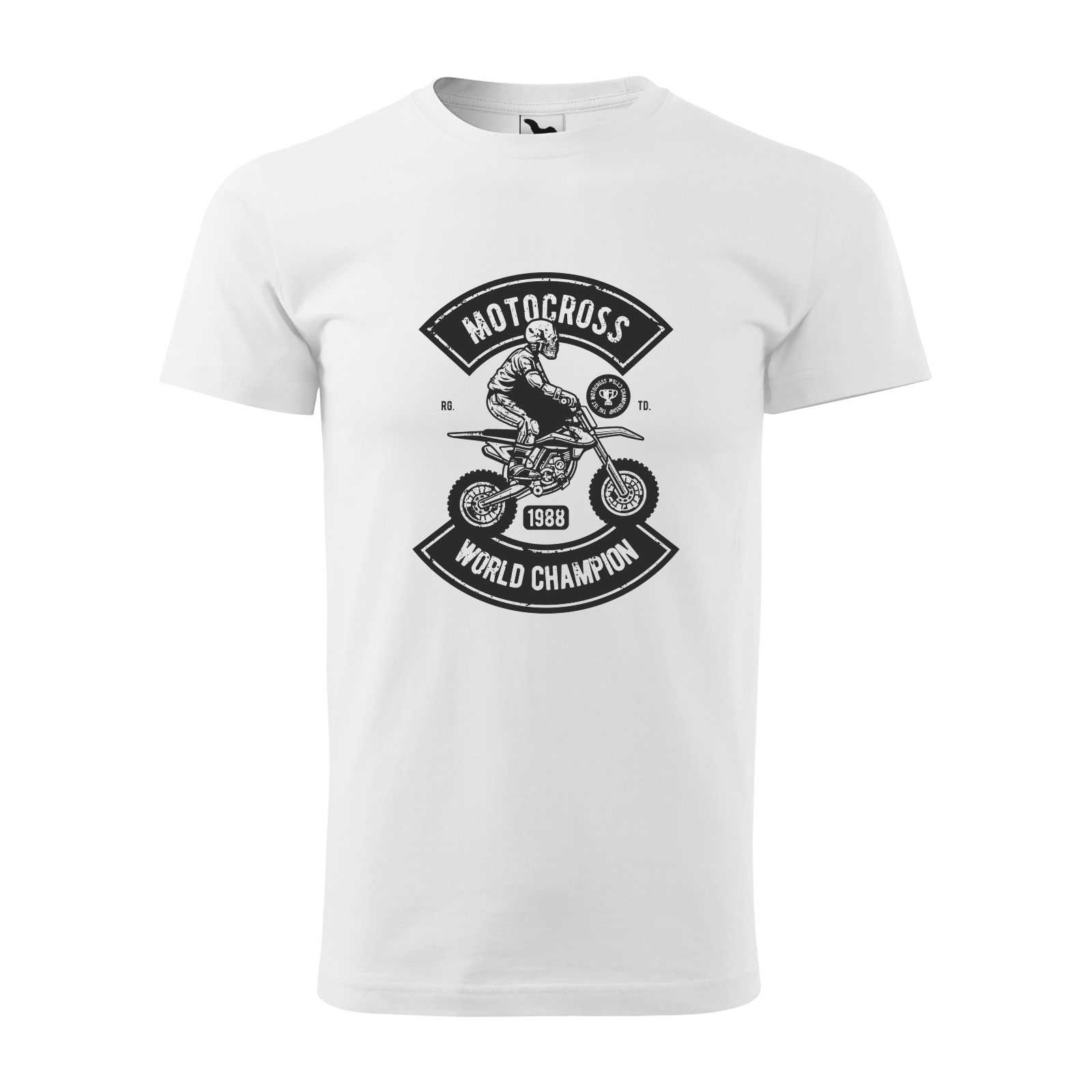 Tricou alb barbati, idee de cadou, pentru motociclisti enduro, Enduro World Champion, marime M