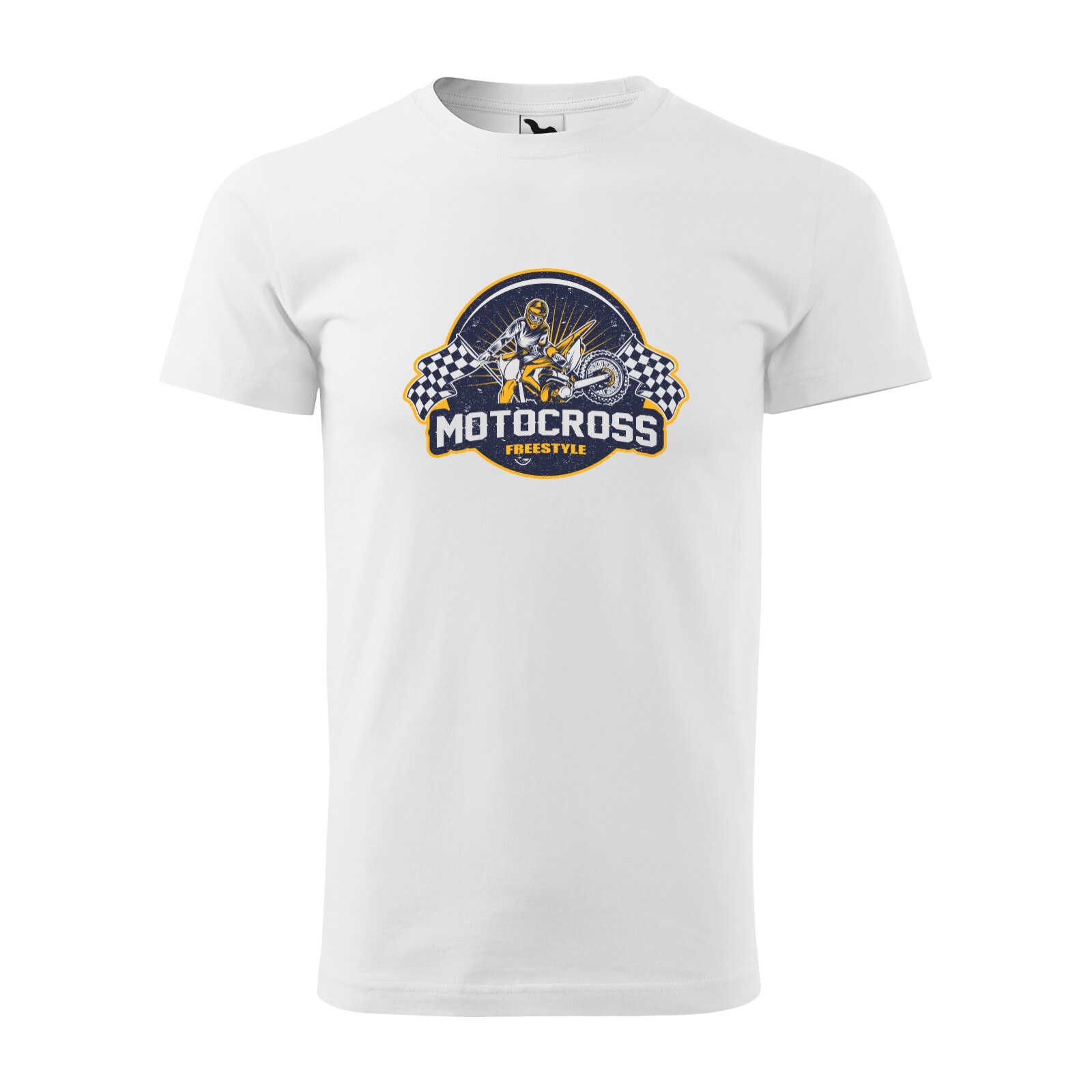 Tricou alb barbati, idee de cadou, pentru motociclisti enduro, Motocross Freestyle Rider, marime S