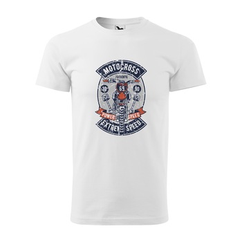 Tricou alb barbati, idee de cadou, pentru motociclisti enduro, Vintage Enduro Motocross Extrem Speed, marime M Tricou alb barbati, idee de cadou, pentru motociclisti enduro, Vintage Enduro Motocross Extrem Speed, marime M