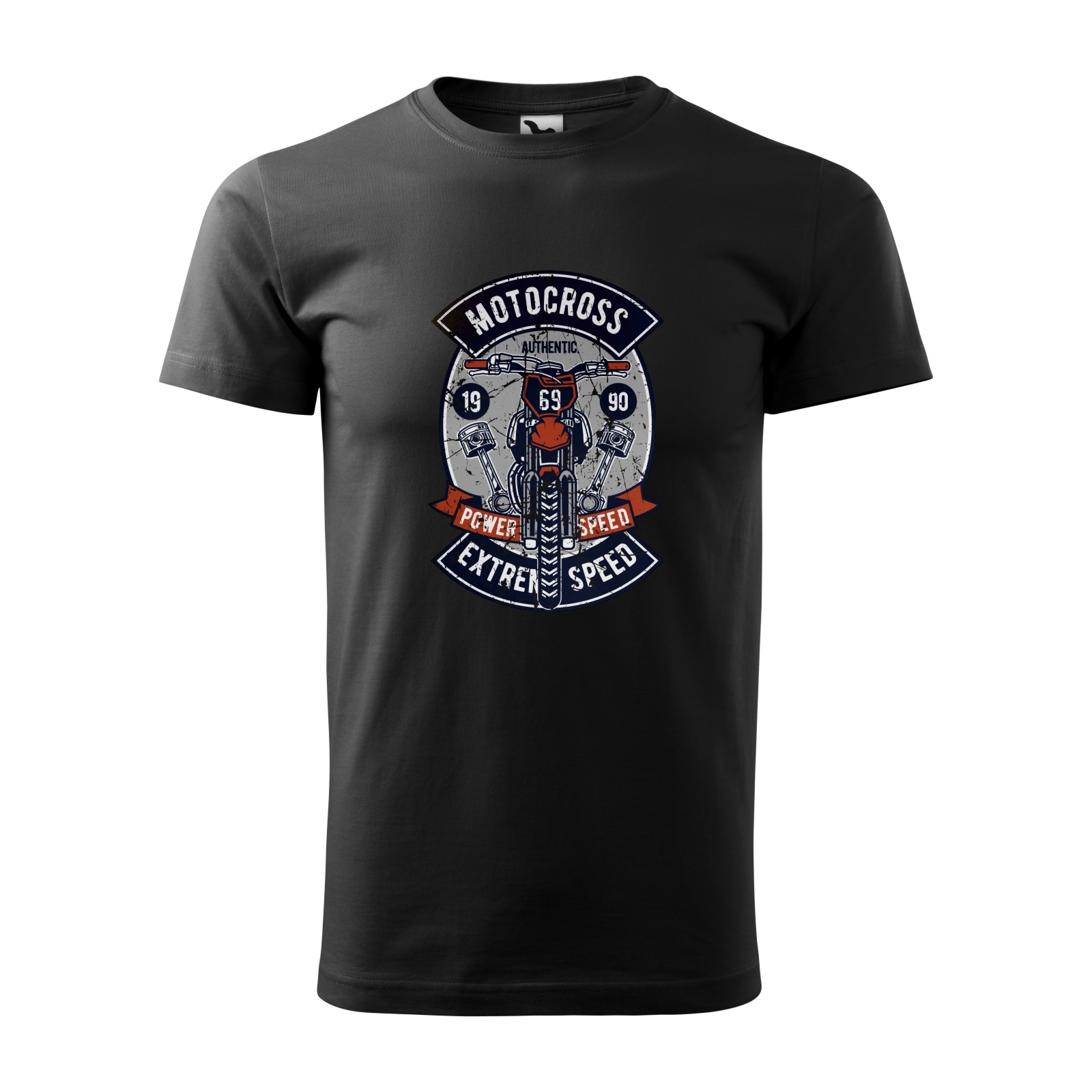 Tricou negru barbati, idee de cadou, pentru motociclisti enduro, Vintage Enduro Motocross Extrem Speed, marime XL