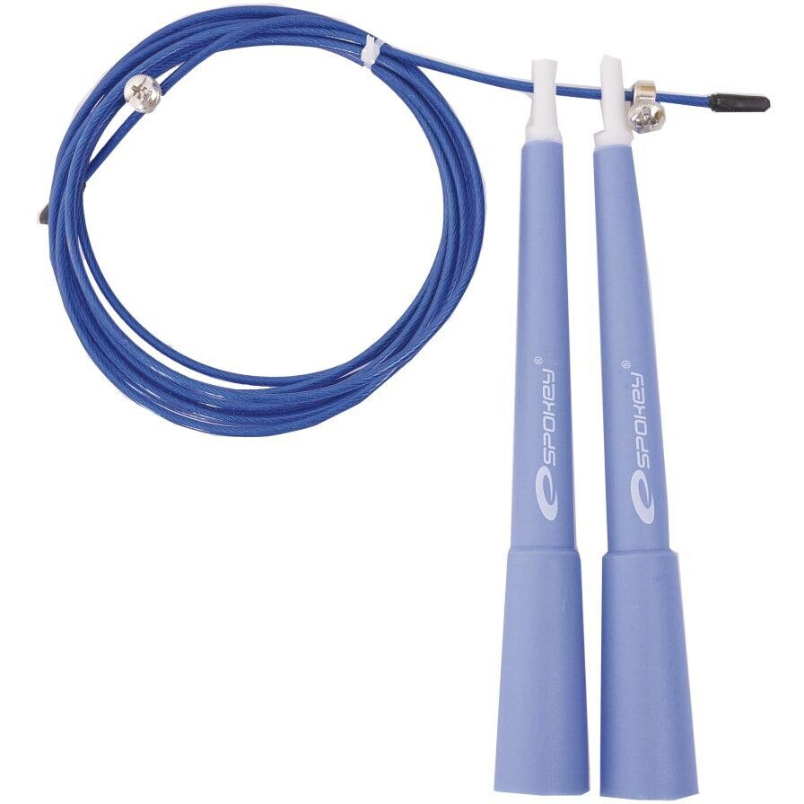 Coarda sarituri, Spokey, 300 cm cu lungime ajustabila, albastru, Crossfit Jump