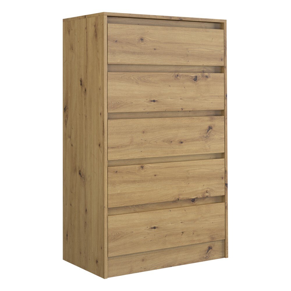 Comoda Shannan K5, 70x43x124, stejar