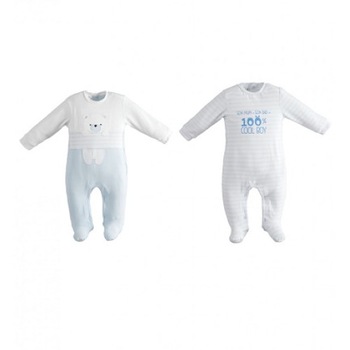 Set salopeta baieti Ido, doua bucati, 0 luni Set salopeta baieti Ido, doua bucati, 0 luni