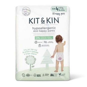 Scutece Hipoalergenice Eco Kit&Kin Pull Up Maxi, Marimea 4, 9-15 kg, 22 buc Scutece Hipoalergenice Eco Kit&Kin Pull Up Maxi, Marimea 4, 9-15 kg, 22 buc