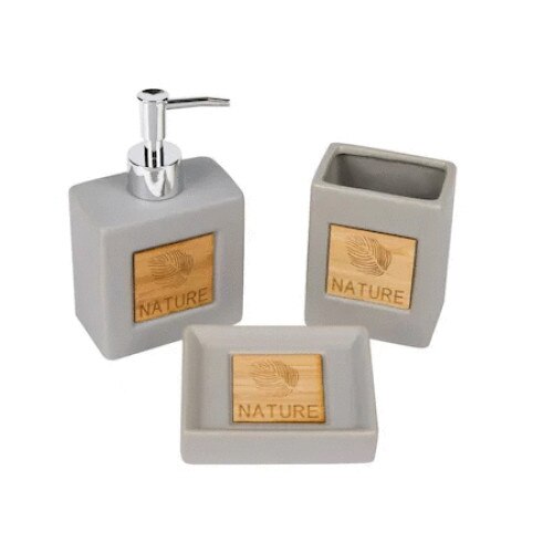 Set accesorii de baie MPG, model silver royal, 3 piese