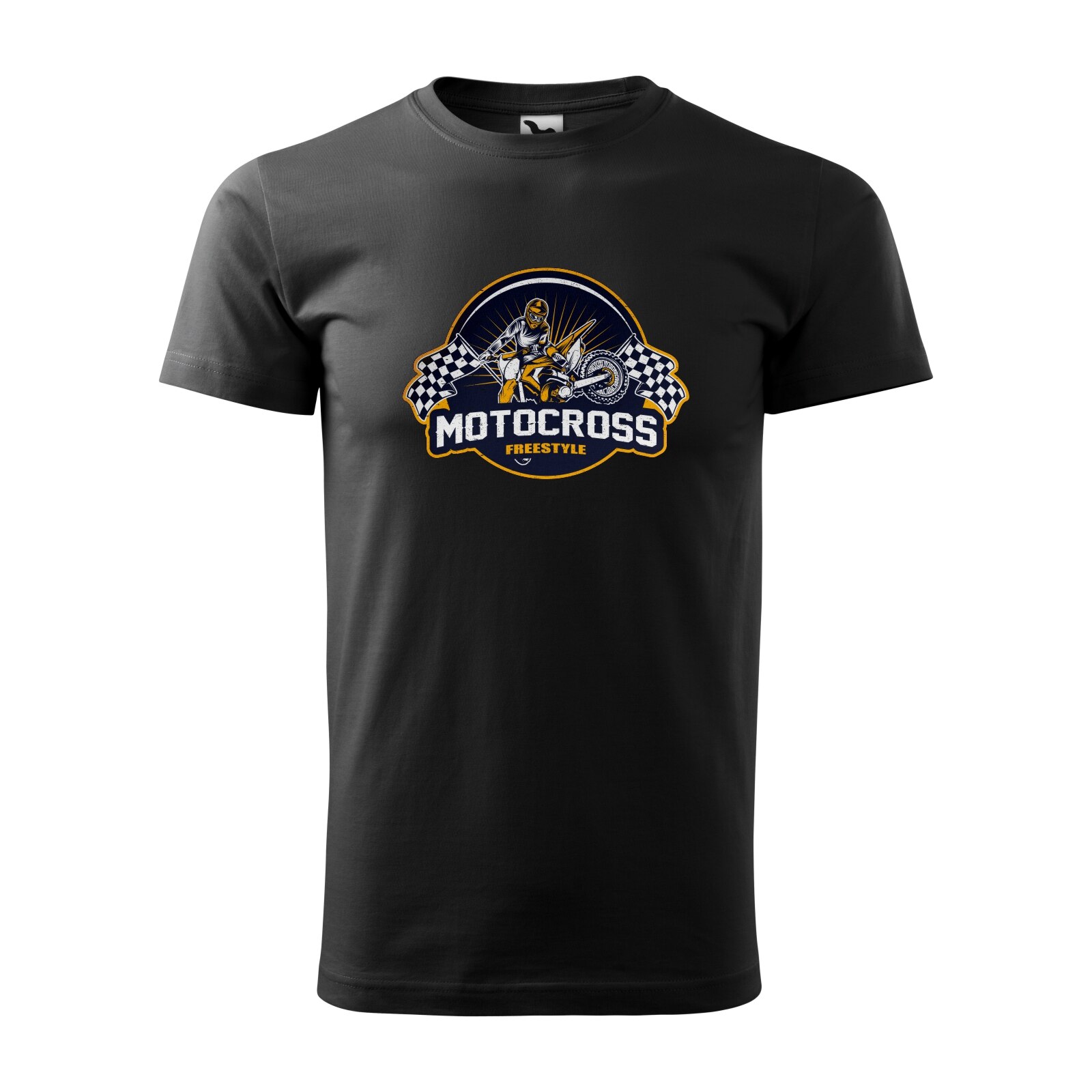 Tricou negru barbati, idee de cadou, pentru motociclisti enduro, Motocross Freestyle Rider, marime S