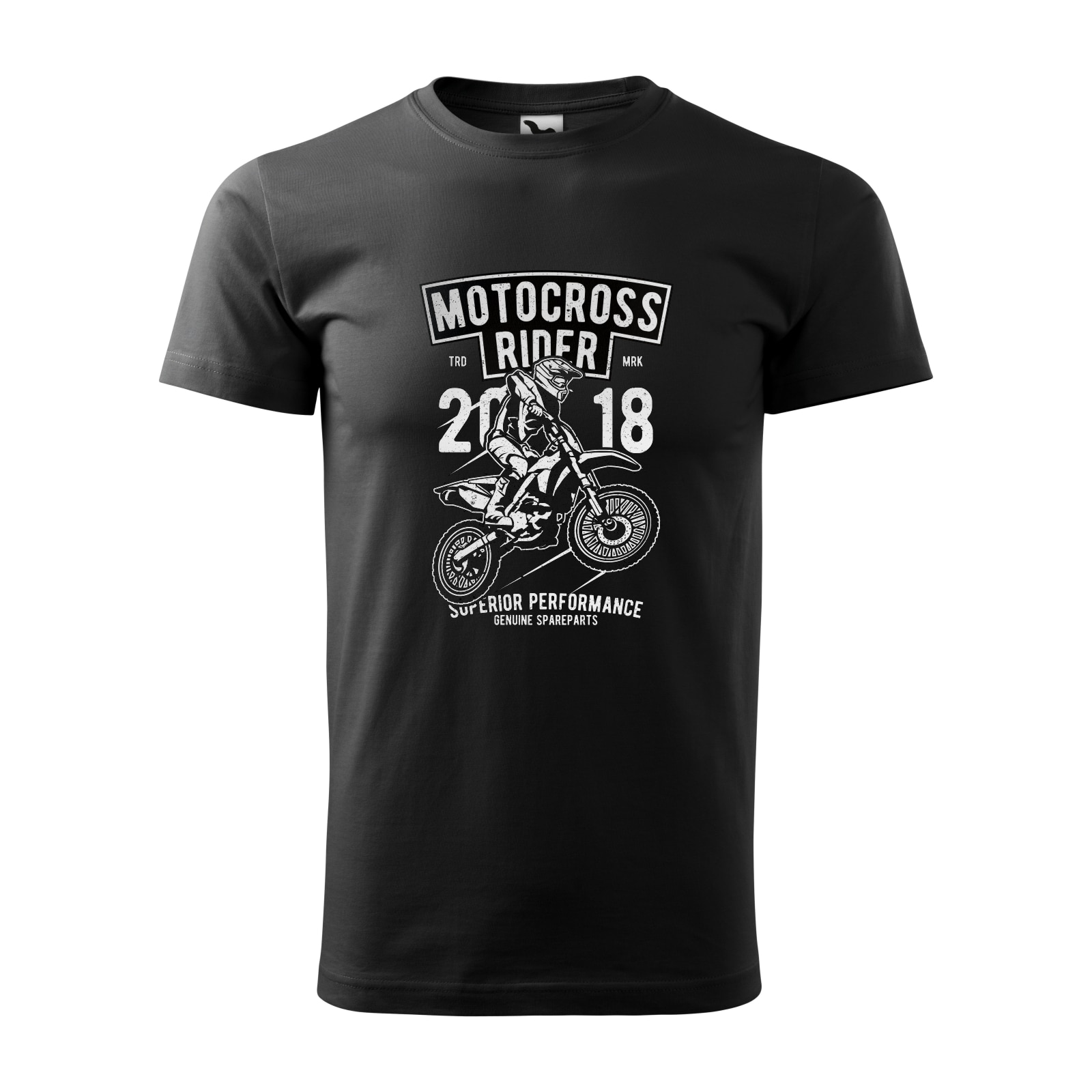 Tricou negru barbati, idee de cadou, pentru motociclisti enduro, Vintage Motocross Rider, marime L