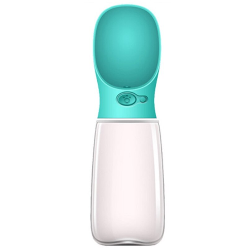 Sticla de apa portabila pentru animale de companie, Pentru calatorii, 550 ml, ABS, 8 x 7.5 x 28 cm, Albastru
