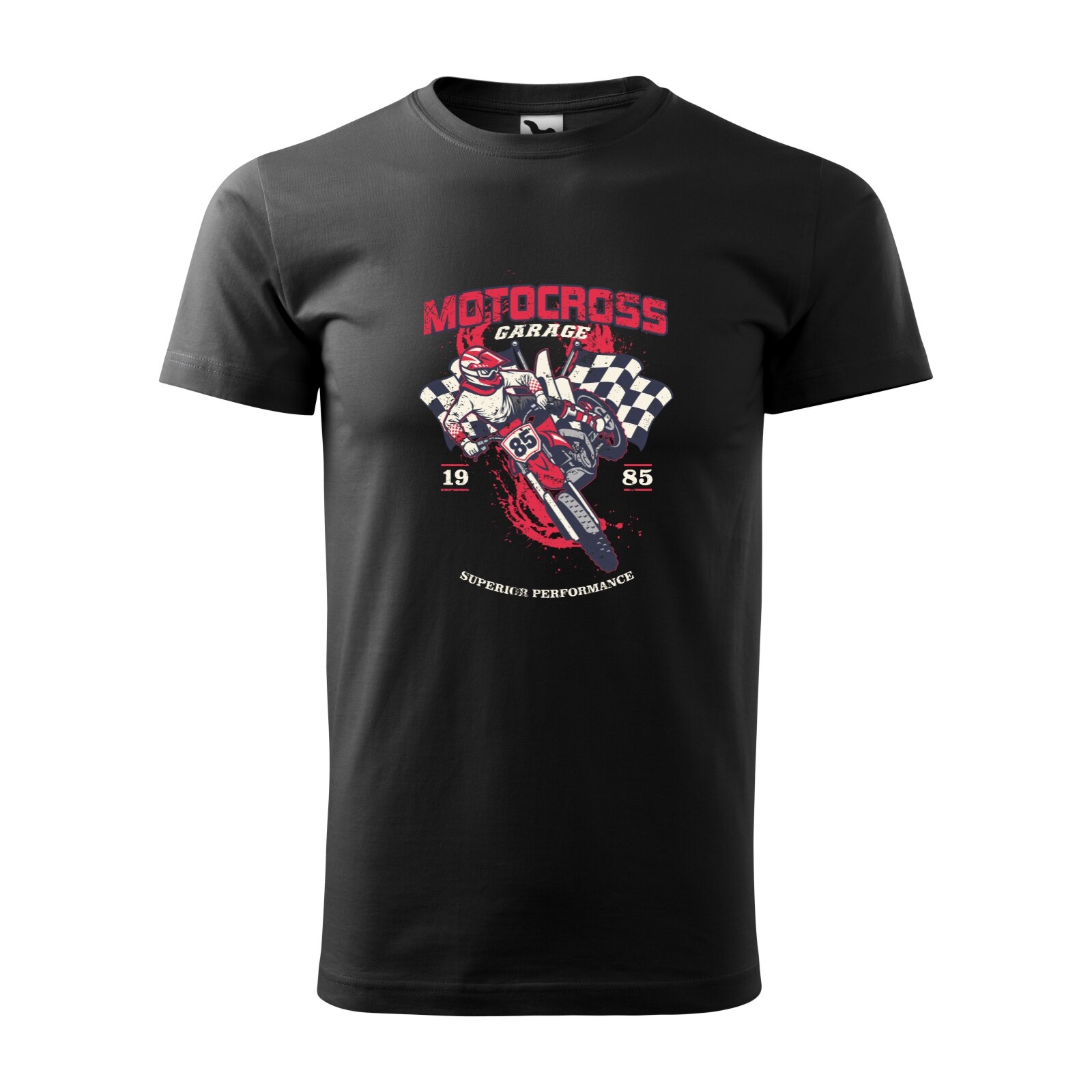 Tricou negru barbati, idee de cadou, pentru motociclisti enduro, Motocross Garage, marime XS