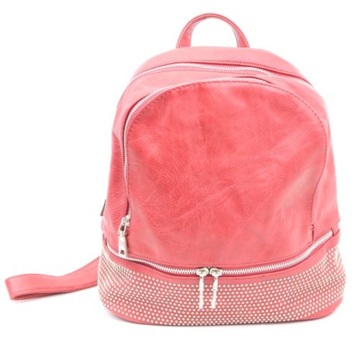 Rucsac dama caza pelletteria model 6513 piele ecologica rosu