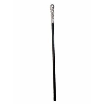 Baston victorian carnaval, Atelier, Argintiu, Plastic, 90cm Baston victorian carnaval, Atelier, Argintiu, Plastic, 90cm