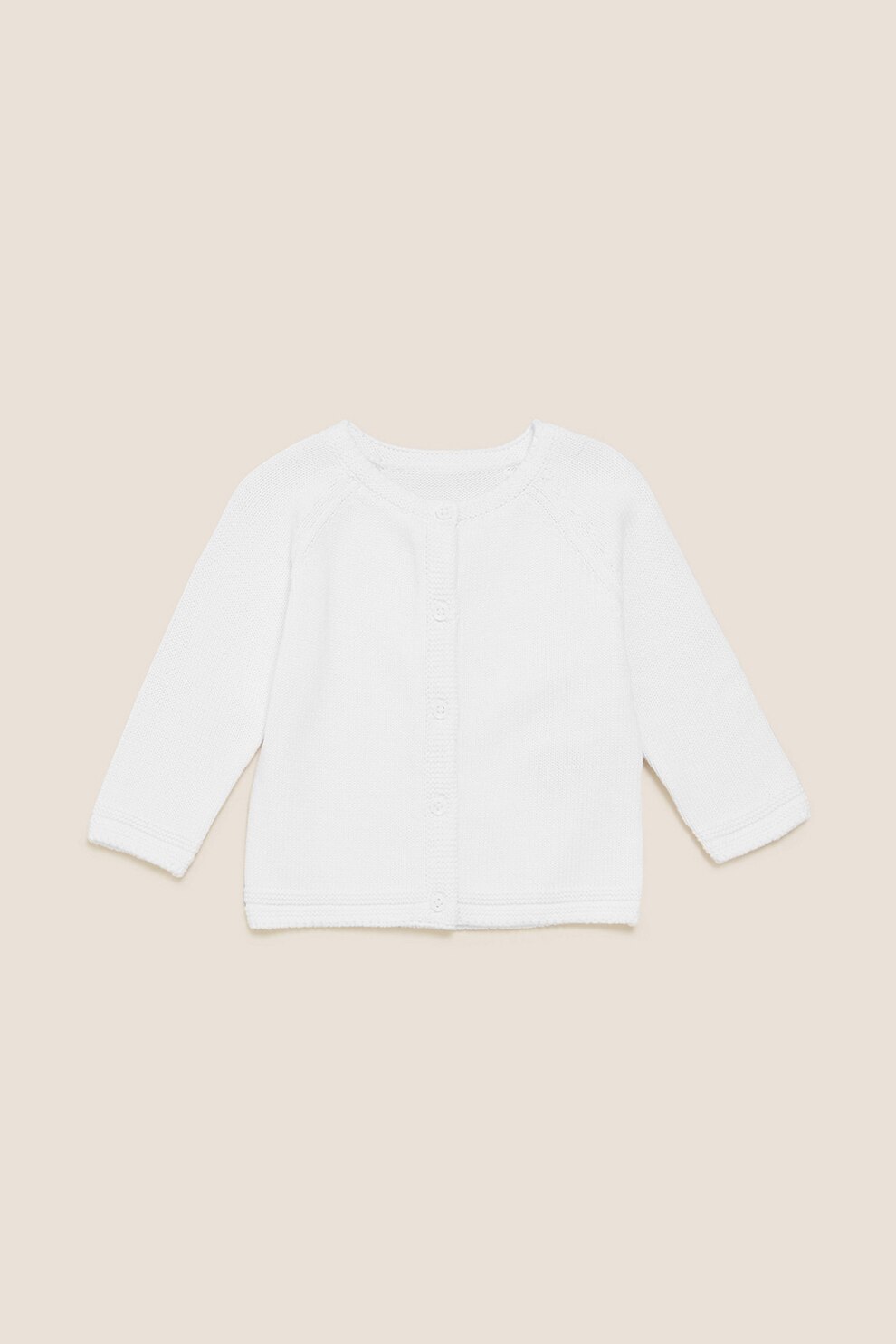 Marks & Spencer, Cardigan cu maneci raglan, Alb