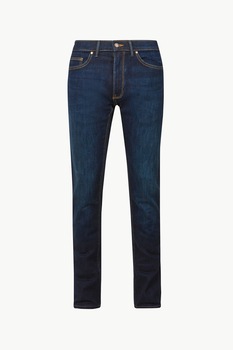 Marks & Spencer, Blugi regular fit cu cusaturi contrastante, Albastru inchis Marks & Spencer, Blugi regular fit cu cusaturi contrastante, Albastru inchis