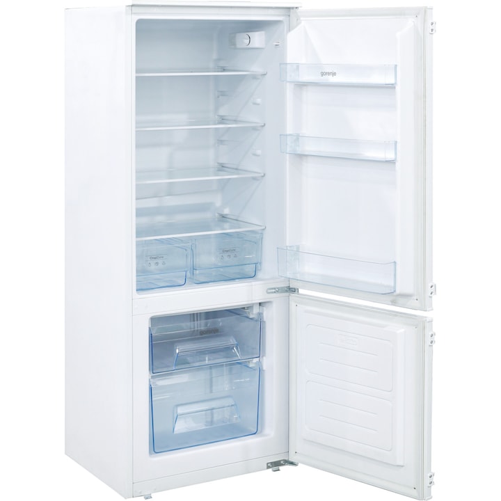 Gorenje RKI4151P1 beépíthető kombinált hűtő-fagyasztószekrény, 212 l, 144 cm, F energiaosztály, Fehér