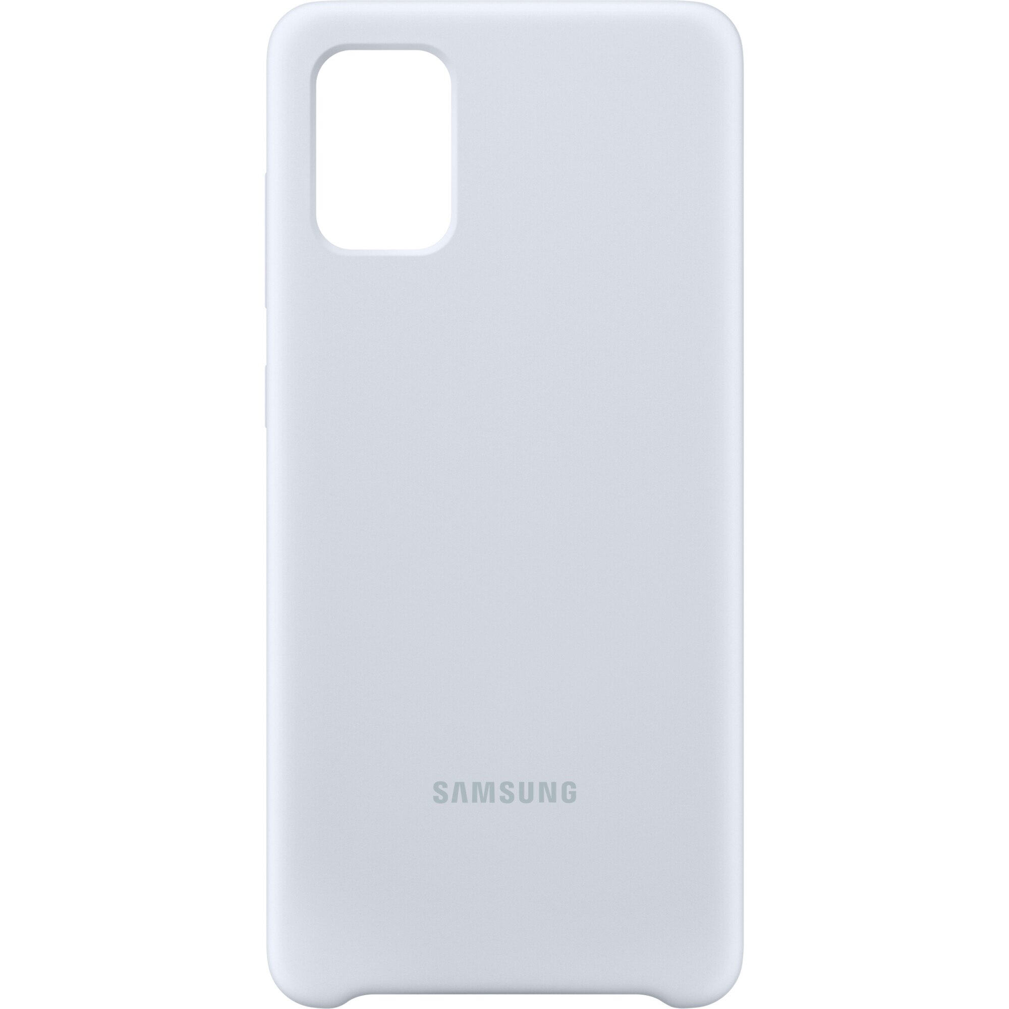 Husa de protectie Samsung Silicone Cover pentru A71, Silver