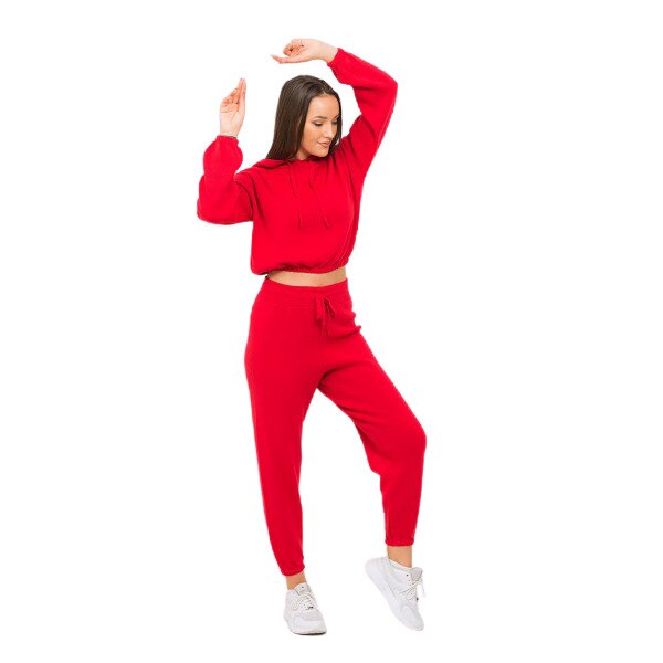 Trening dama cu gluga, Spisy, 100% acril, Rosu