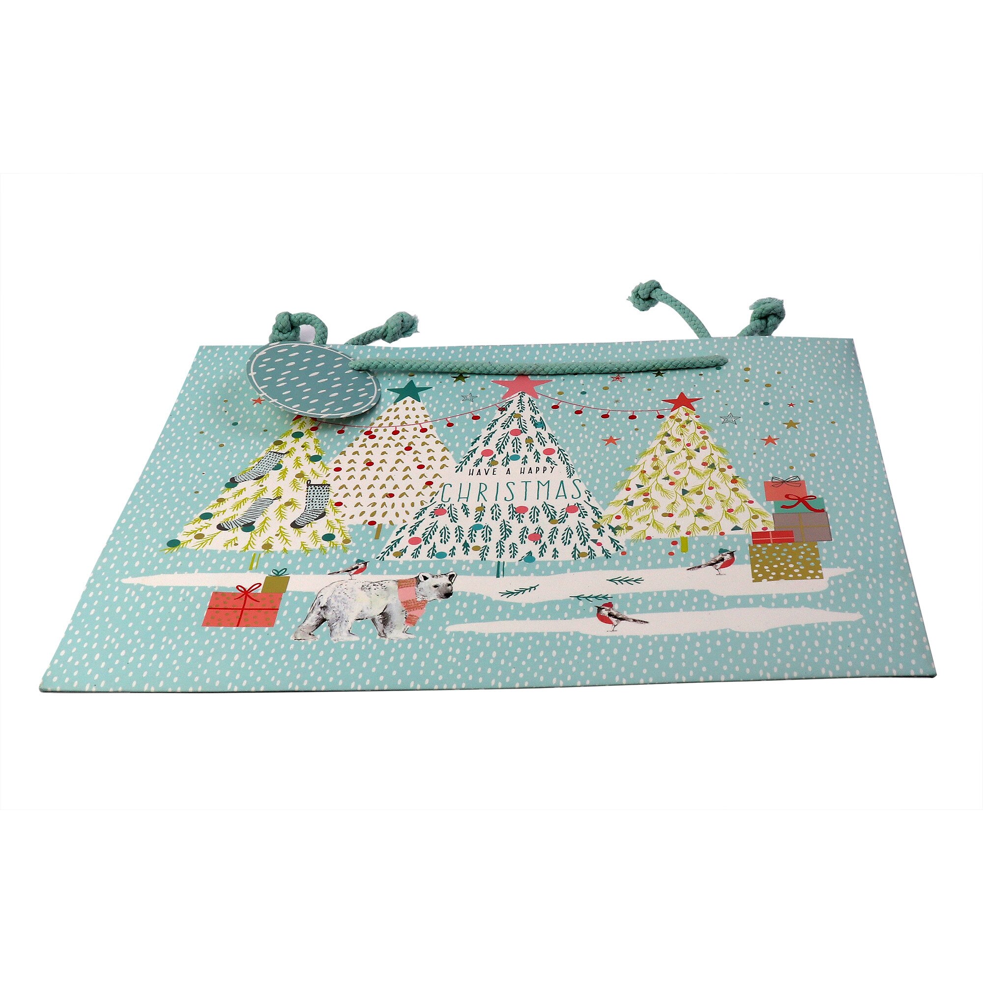 Punga cadou - Louise Tiler Have A Happy Christmas, Cu model