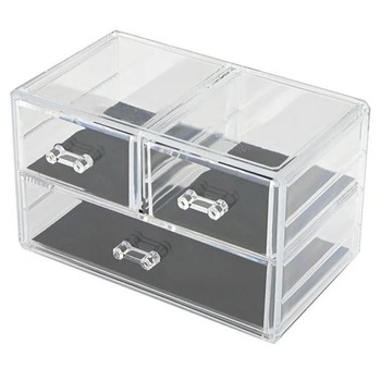 Organizator de cosmetice, transparent, 23.5 x 13.5 x 14 cm Organizator de cosmetice, transparent, 23.5 x 13.5 x 14 cm