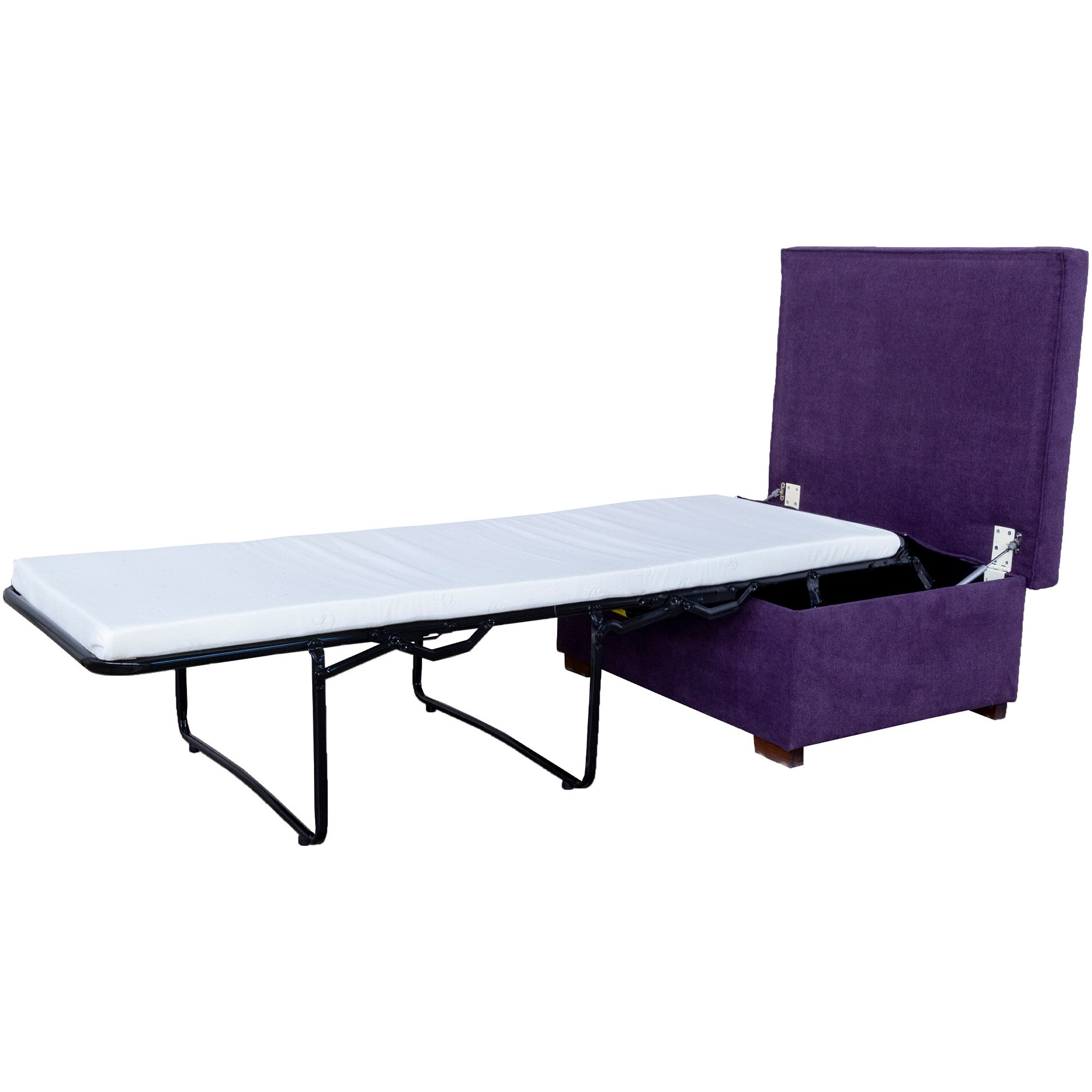 Taburet extensibil Kring Love ,93x44x77 cm, suprafata dormit 185x65 cm, culoare Mov