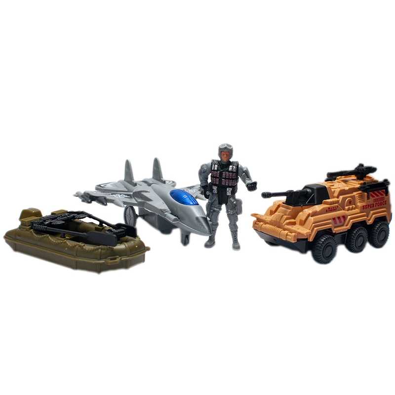 Set de joaca Armata, 4 piese, Multicolor, 3 ani +