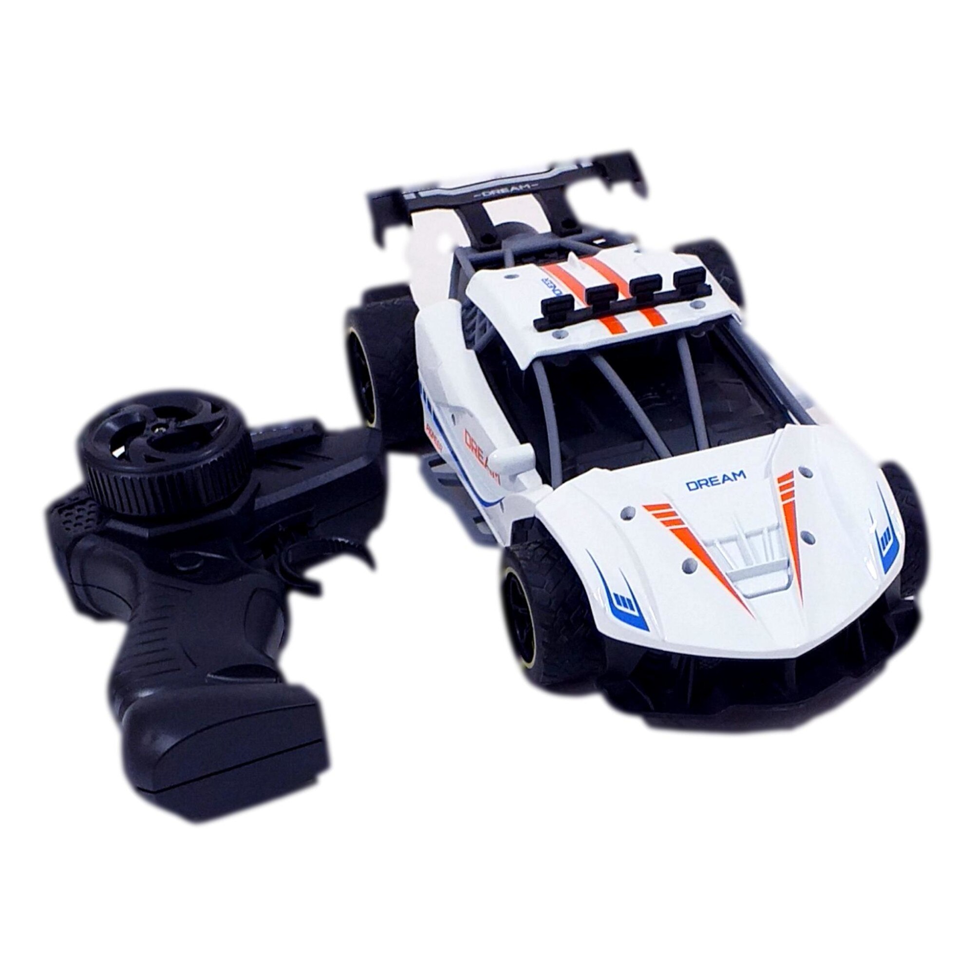 Masina Ferrari, Comanda prin controler de mana, Acumulator Reincaracbil, cu Telecomanda RC 1:16, 2.4Ghz,alb