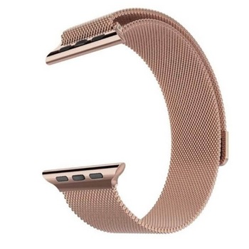 Bratara Apple Watch Milanese Loop Gold Rose 41/40/38mm Bratara Apple Watch Milanese Loop Gold Rose 41/40/38mm