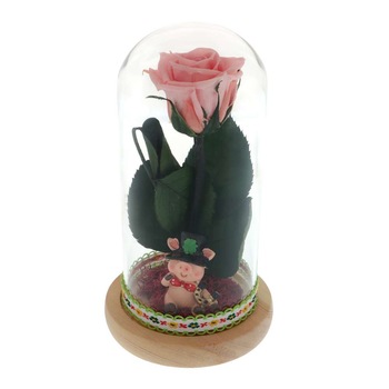 Trandafir Criogenat Roz cu Noroc 10x18 cm Trandafir Criogenat Roz cu Noroc 10x18 cm