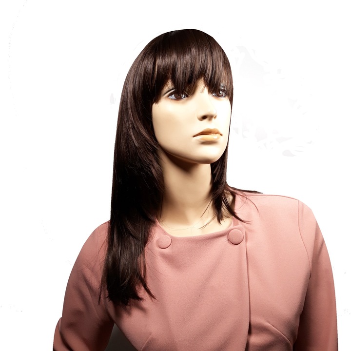 Peruca dama, fibra sintetica, cu aspect natural, lunga