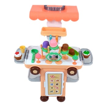 Jucarie de rol, Magazinul de Inghetata din dubita, Set 2in1, 51Piese Jucarie de rol, Magazinul de Inghetata din dubita, Set 2in1, 51Piese