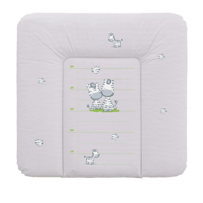 Saltea de infasat, Zebra, gri, 72x74 cm