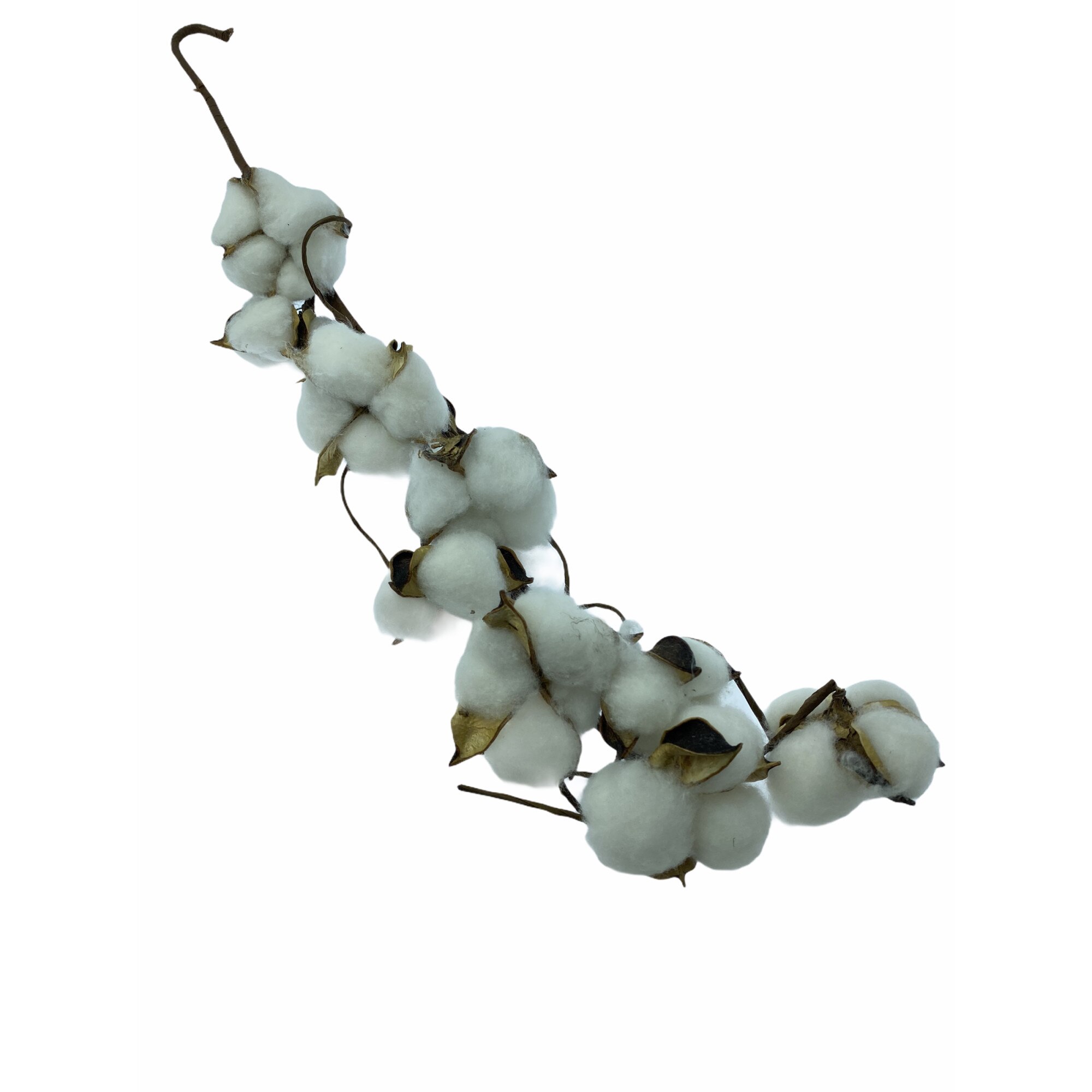 Floare de bumbac artificiala, Atelier, 60cm