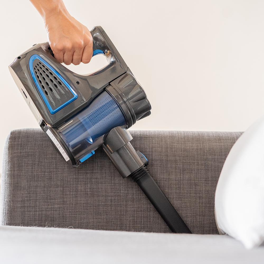 Aspirator 2 in 1 Thermostat, 9000Pa, 2200mAh, 120W, 800 ml, Gri/Albastru