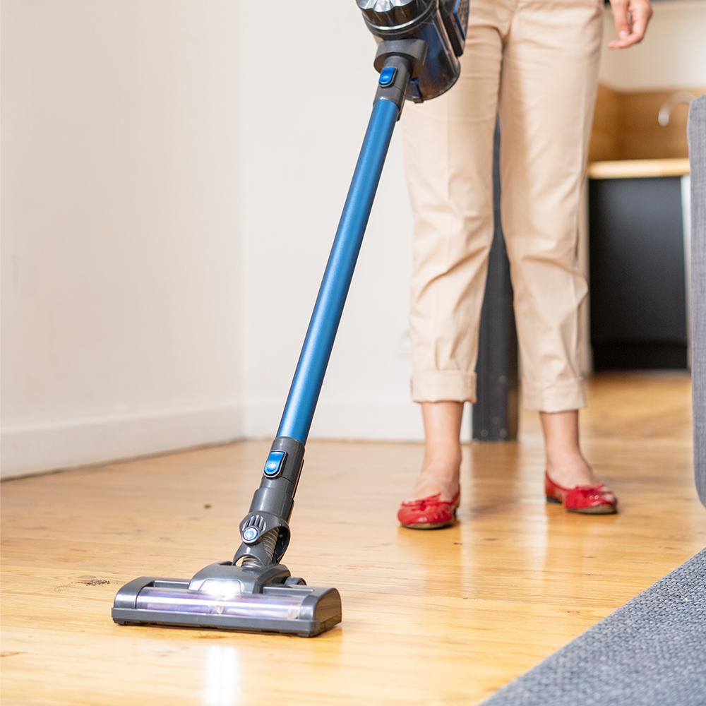 Aspirator 2 in 1 Thermostat, 9000Pa, 2200mAh, 120W, 800 ml, Gri/Albastru