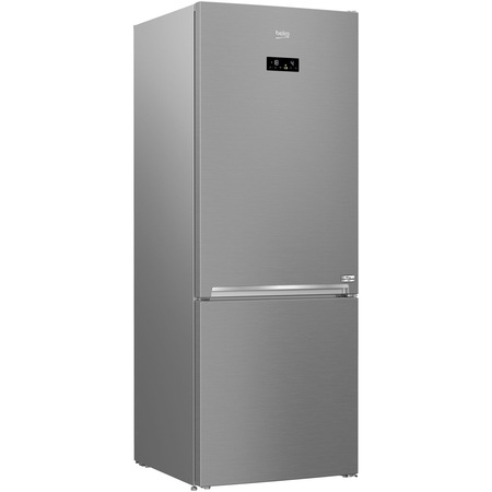 Combina frigorifica Beko RCNE560E40ZLXPHUN, 495 l, Clasa E, Hygiene Shield, NeoFrost Dual Cooling, HarvestFresh, Wi-Fi, H 192 cm, Argintiu