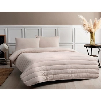 Pilota pat dublu+cearceaf+2 fete de perna, Tac Reborn Natura, Cappucino Pilota pat dublu+cearceaf+2 fete de perna, Tac Reborn Natura, Cappucino