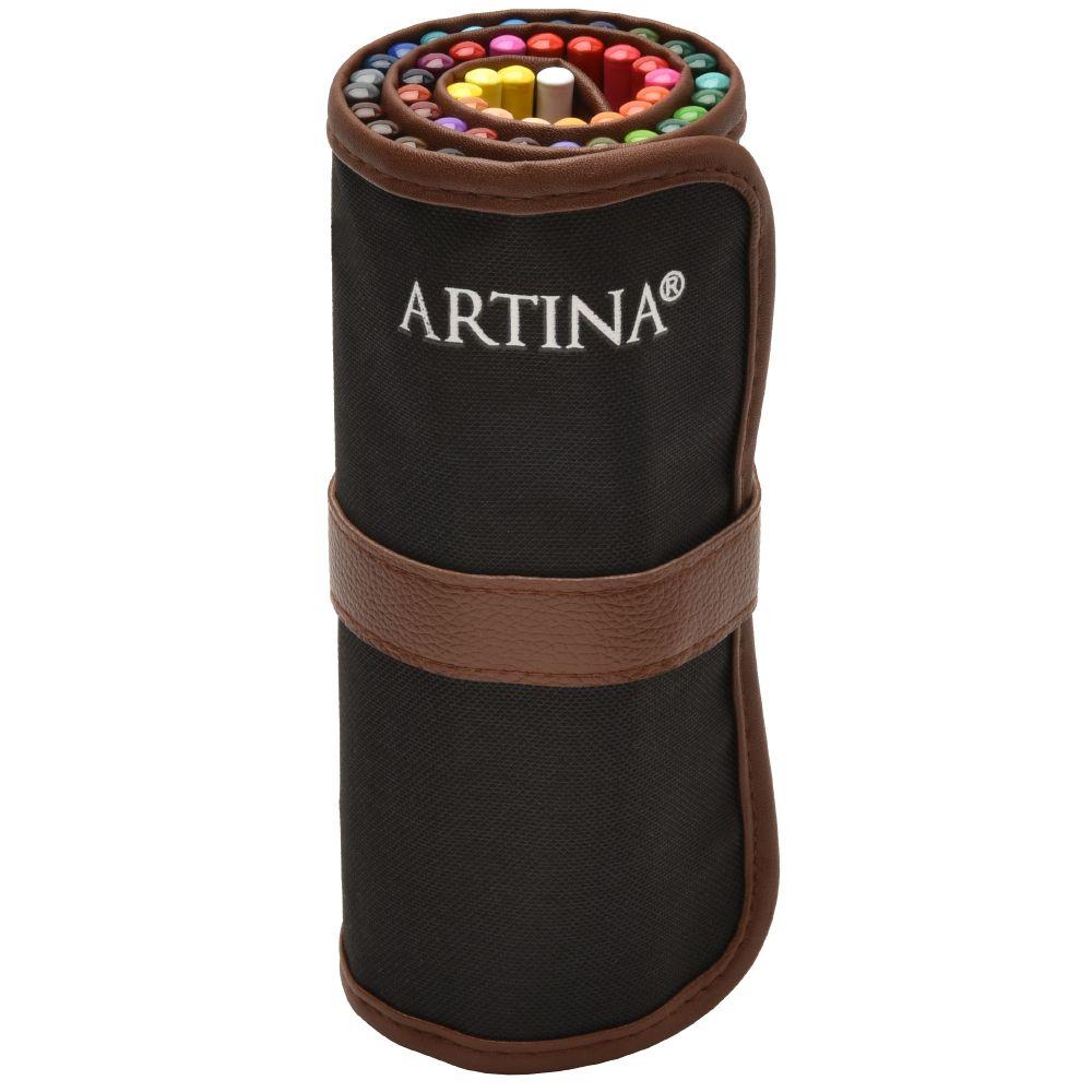 Set creioane Artina Torino 48 buc. cu Roll up neseser, Multicolor