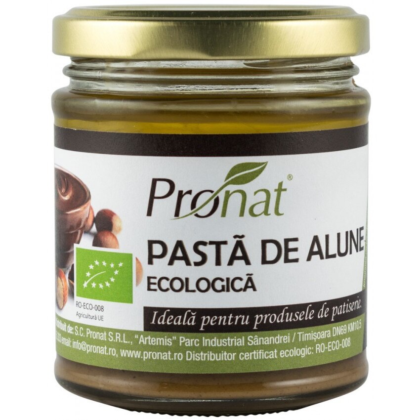 Pasta de alune, bio, Pronat, 170g