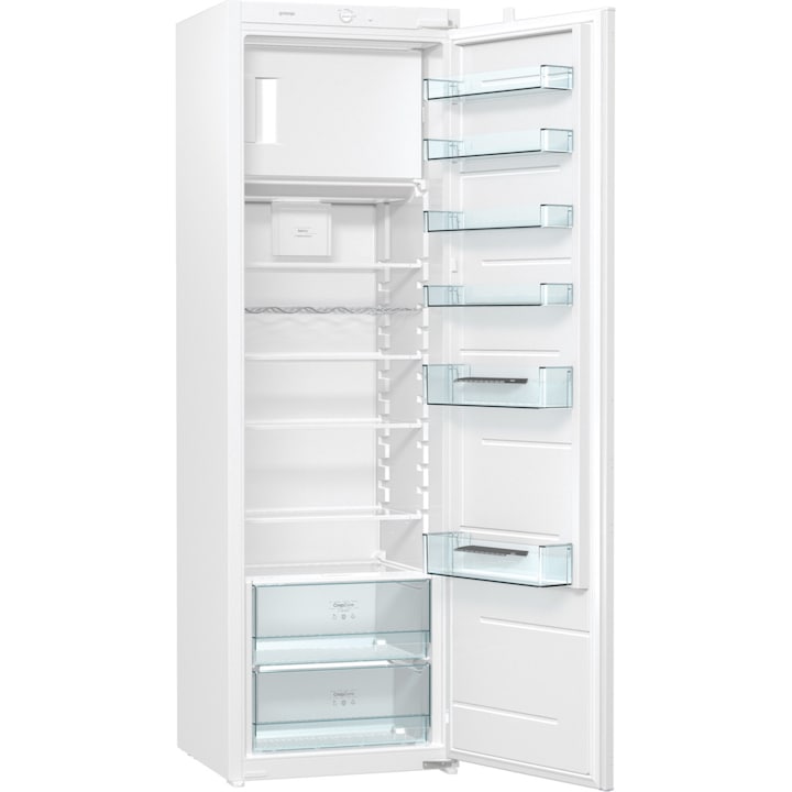 Gorenje RBI4182E1 beépíthető egyajtós hűtőszekrény, 280l, 177 cm, CrispZone, F energiaosztály, Fehér