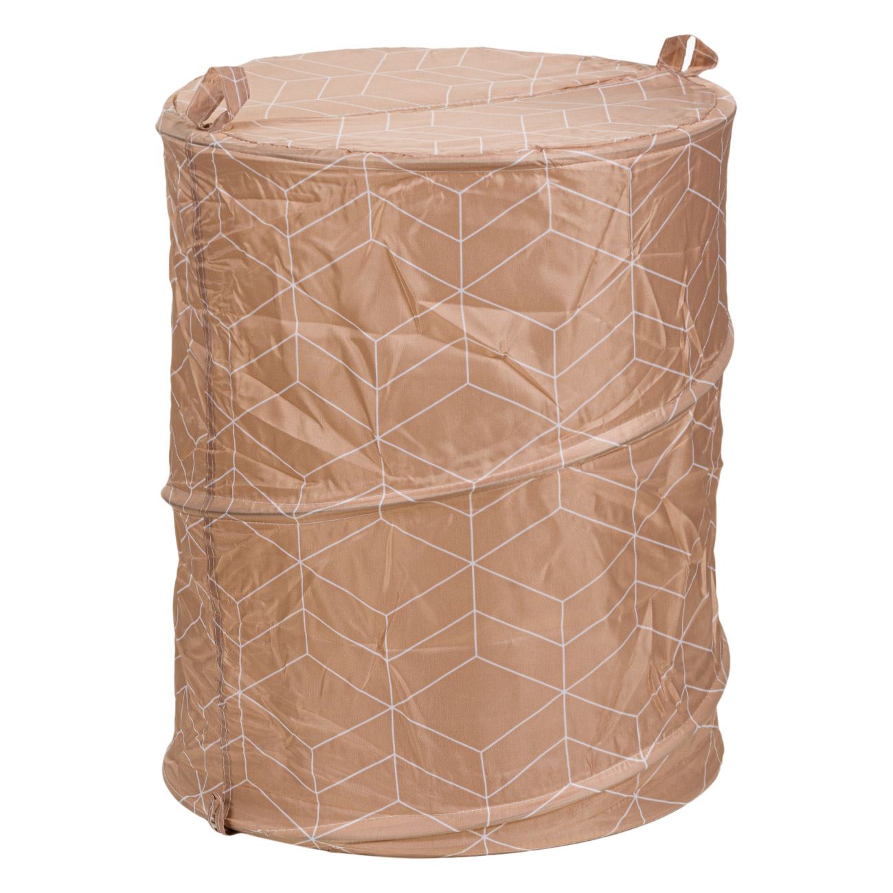 Cos de rufe, Zola, din material textil, taupe, 42x53 cm