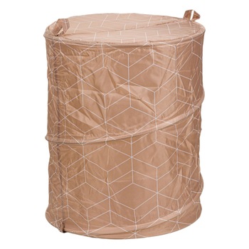 Cos de rufe, Zola, din material textil, taupe, 42x53 cm Cos de rufe, Zola, din material textil, taupe, 42x53 cm