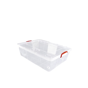 Cutie depozitare cu roti, 38 Litri, 66cm X 46cm X 18cm, Sterk Cutie depozitare cu roti, 38 Litri, 66cm X 46cm X 18cm, Sterk