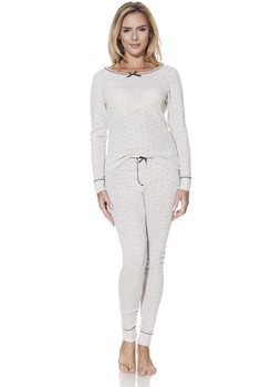 Pijama dama, Luisa Moretti, LMS-2023, bumbac/poliester, bej Pijama dama, Luisa Moretti, LMS-2023, bumbac/poliester, bej
