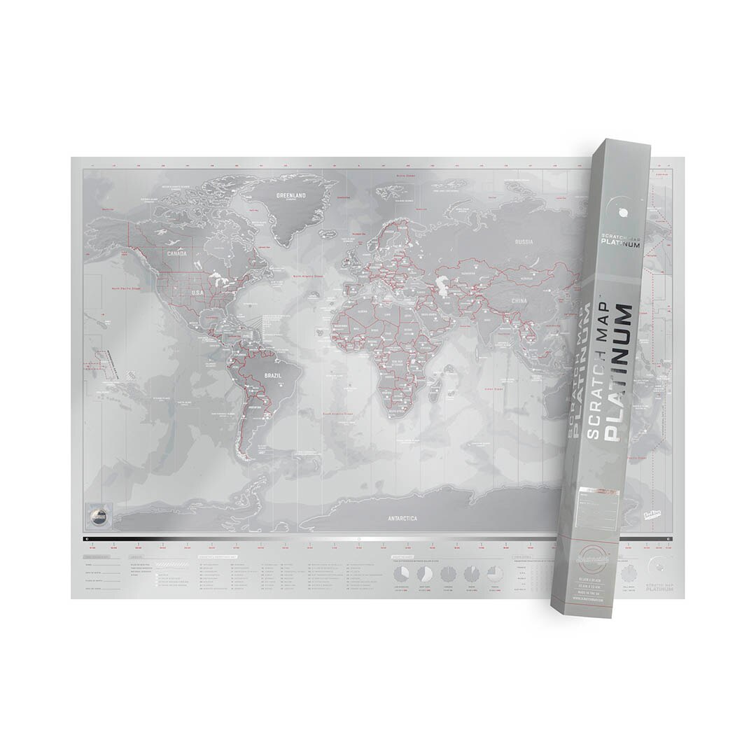 Harta razuibila de perete 59.4cm x 82.5cm Luckies of London - Platinum