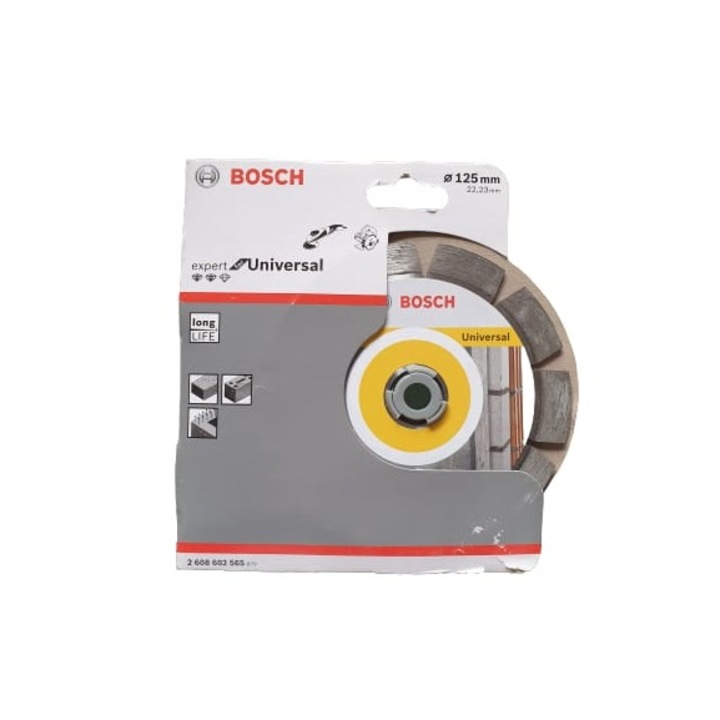 Expert for Universal - Disc diamantat de taiere segmentat, 125x22.2x2.2 mm, taiere uscata