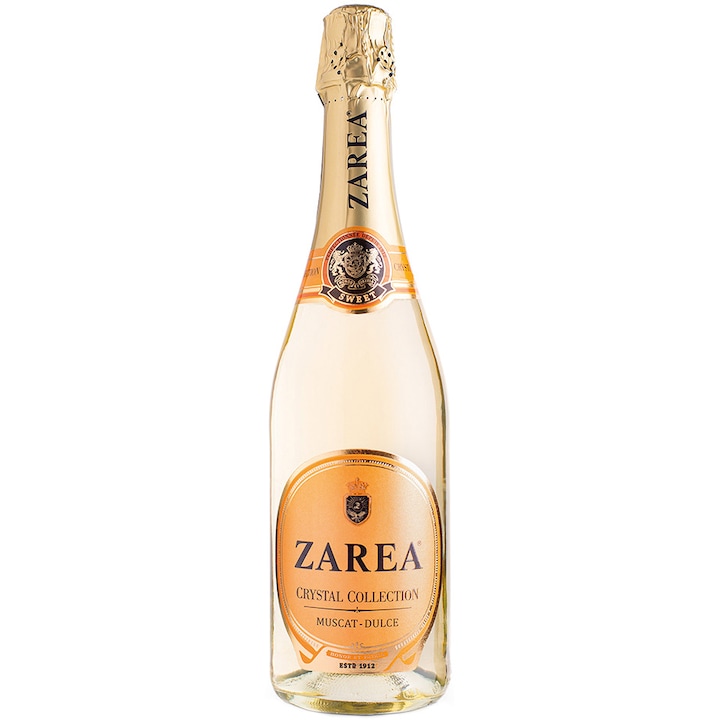 Vin Spumant Zarea Crystal Collection, Alb Muscat, 0.75l