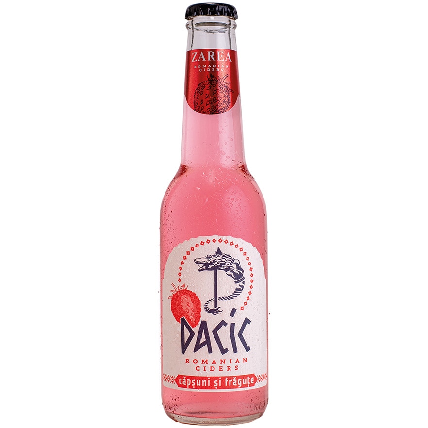 Cidru Dacic Romanian, Capsuni si Fragute, 0.275l