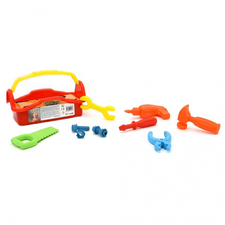 Jucarie ladita cu scule pentru micii reparatori