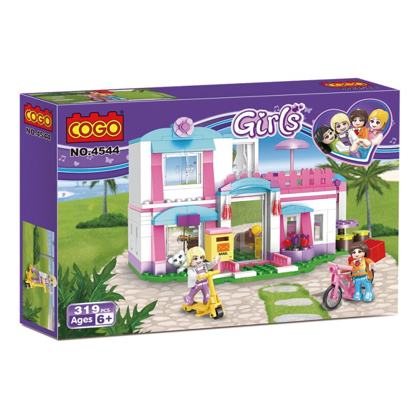 Set de constructie Casa de vacanta- Cogo Girls 319 piese