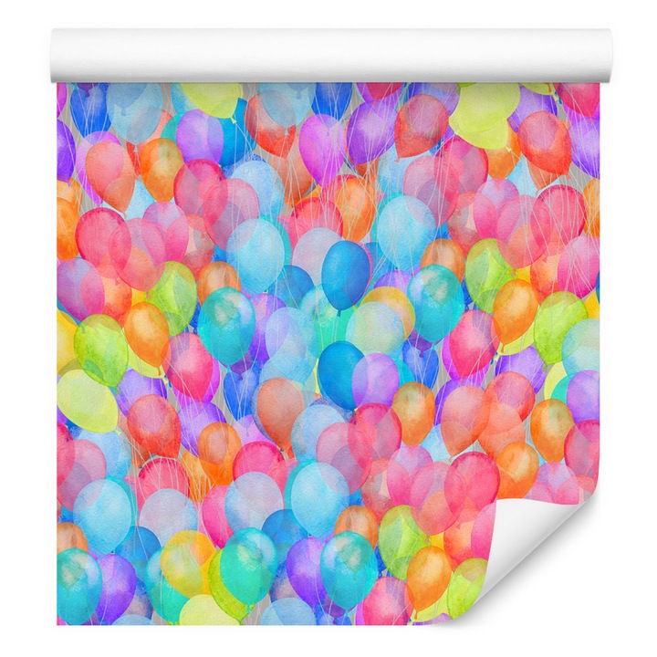 Tapet copii baloane multicolore 53cm x 10m Living, rola, Fantezie